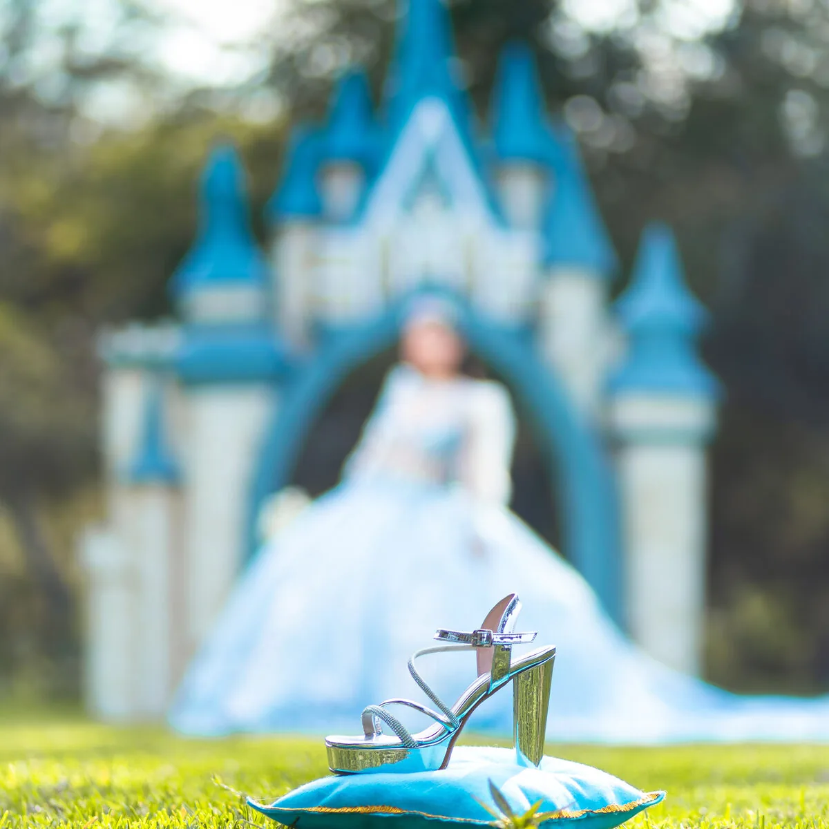Detalle del vestido de quince años — Panda Producciones