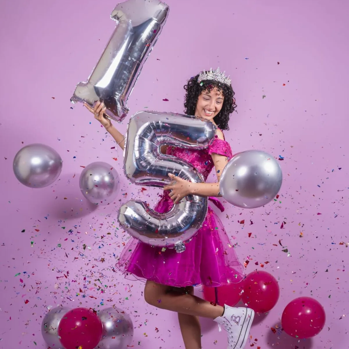 Retrato de estudio de quinceañera — Panda Producciones